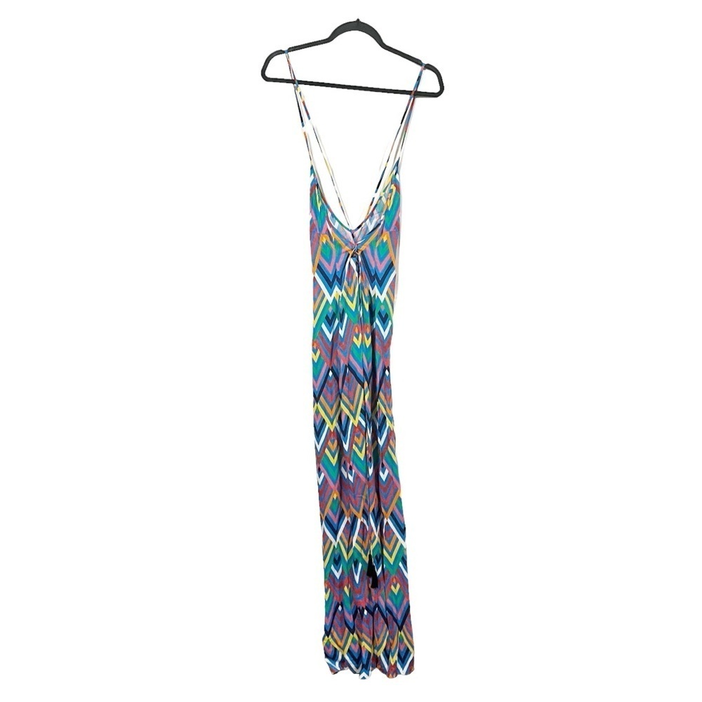 Emma Pake Emilia Maxi Dress sz: S Colorful Printed Lightweight Beach Cover Up - Picture 4 of 7